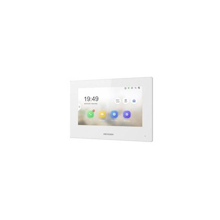 Hikvision DS-KH6320-WTE2-W 7 inch touch-screen binnenstation voor 2 draads intercom (wit)