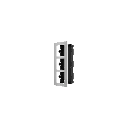 DS-KD-ACF3/S Inbouwframe 3 modules RVS
