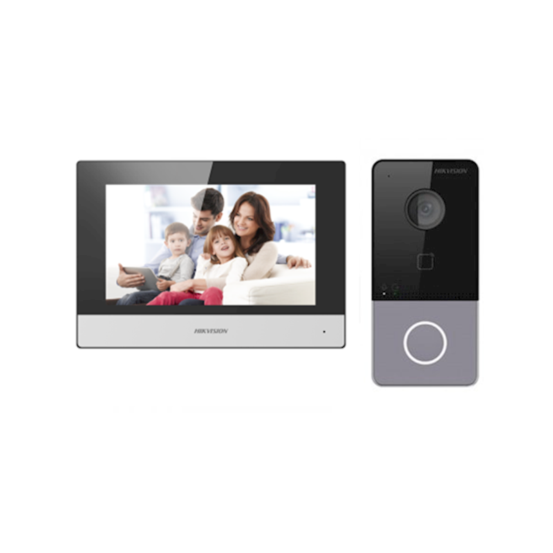 IP Video intercom set van Hikvision DS-KV6113-WPE1 buitenunit en DS-KH6320-WTE1 binnenunit IP Video intercom set van Hikvision DS-KV6113-WPE1 buitenunit en DS-KH6320-WTE1 binnenunit