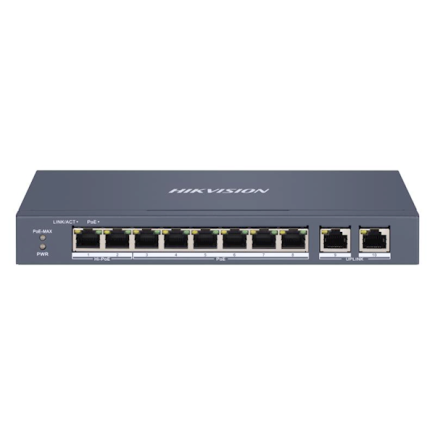 DS-3E1310HP-EI 8 Port Fast Ethernet Smart POE Switch