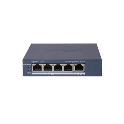 DS-3E1505P-EI Hikvision, 4 poorten gigabit smart managed poe switch