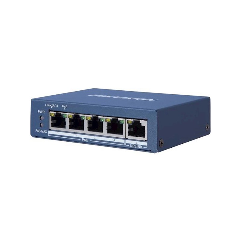 DS-3E0505HP-E, Hikvision 4x Gigabit 3x PoE, 1x Hi-PoE switch DS-3E0505HP-E, Hikvision 4x Gigabit 3x PoE, 1x Hi-PoE switch