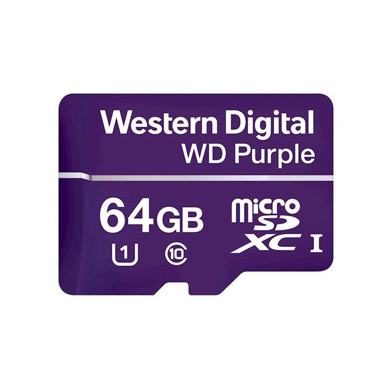 WD Purple Surveillance microSD van 32, 64, 128 of 256GB WD Purple Surveillance microSD van 32, 64, 128 of 256GB