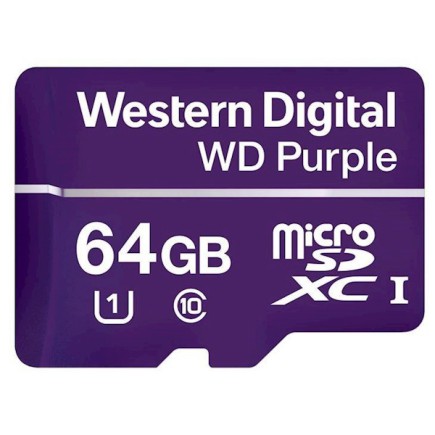 WD Purple Surveillance microSD van 32, 64, 128 of 256GB