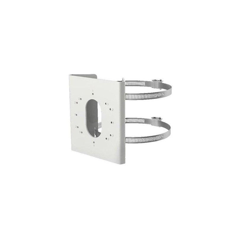 DS-1275ZJ-S-SUS, Hikvision mastklem roestvrij staal, klein, wit DS-1275ZJ-S-SUS, Hikvision mastklem roestvrij staal, klein, wit